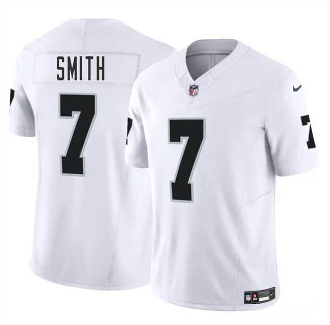 Men & Women & Youth Las Vegas Raiders #7 Geno Smith White 2025 F.U.S.E. Vapor Stitched Jersey->las vegas raiders->NFL Jersey